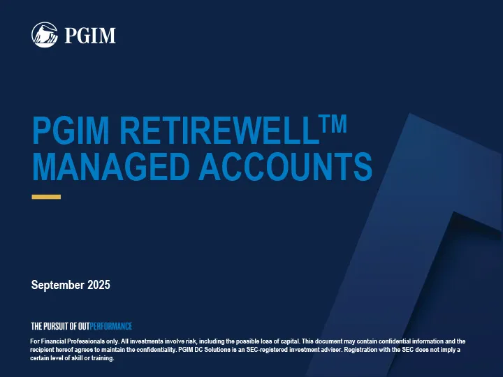PGIM Retirewell Managed Accounts, September 2025