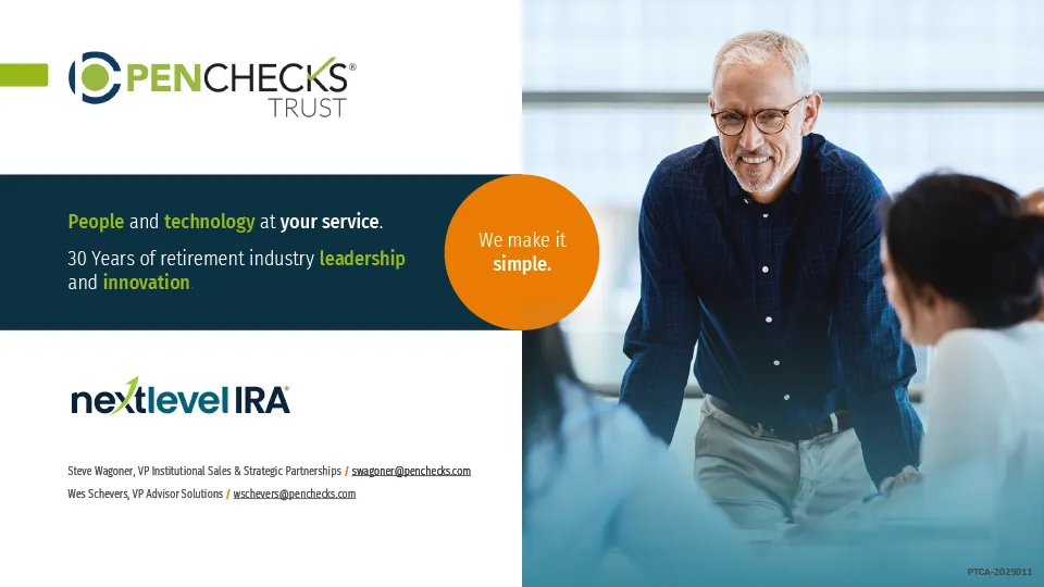 People and Technology at your service. 30 Years of retirement industry leadership and innovation. NextLevel IRA.